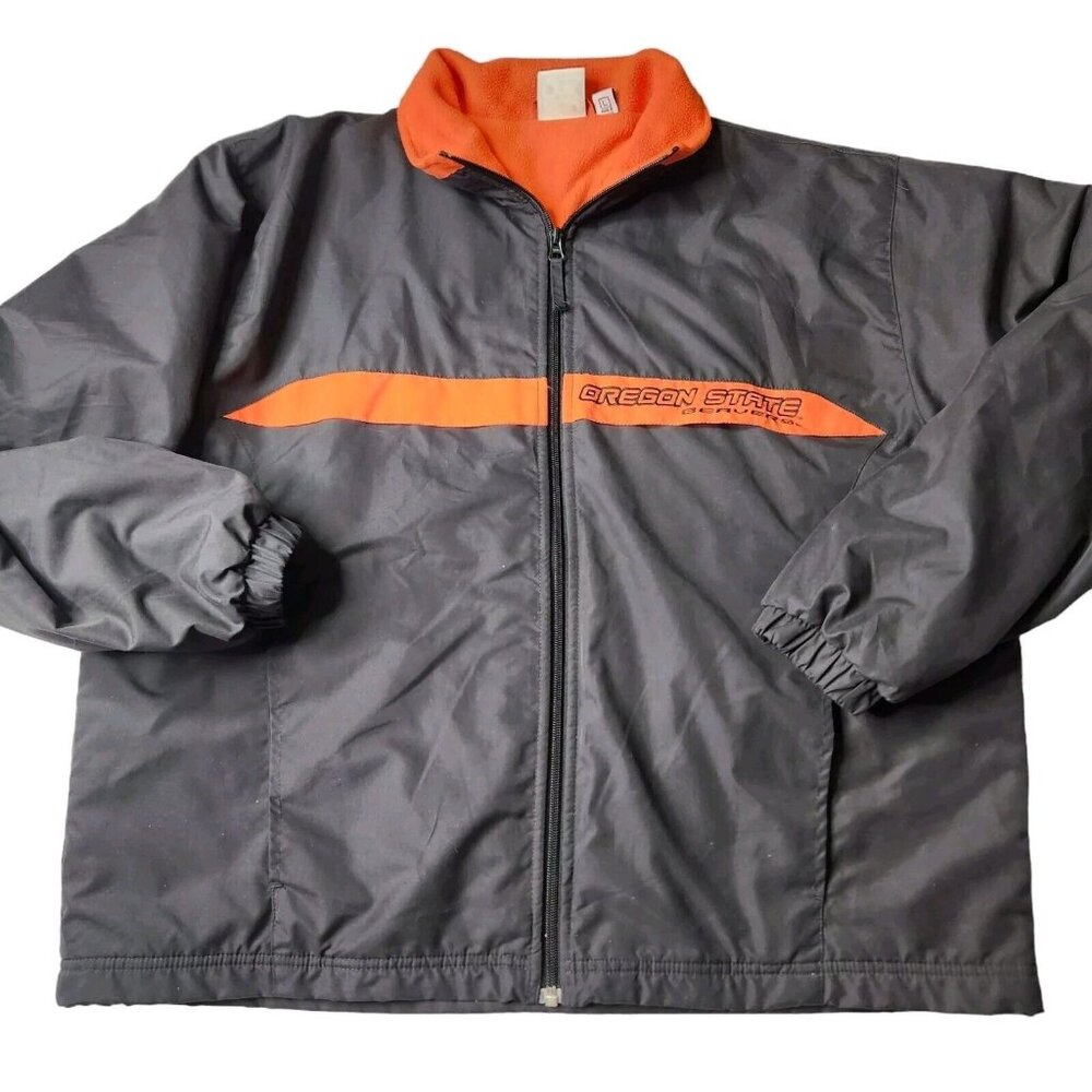 Oregon State Beavers Sports Wear Fleece Jacket Size Large By Red Oak